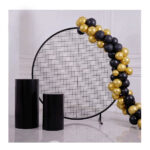 Black Circle Mesh Display