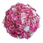 Flower Ball (Dark Pink White)